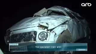 Şəmkirdə ağır yol qəzası - ARB TV