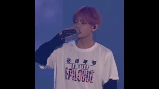 Taehyung crying over his grandmother death in middle of concert