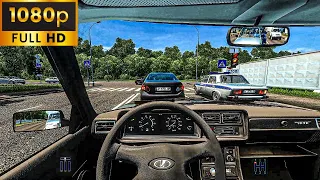 VAZ Lada 2107 | City Car Driving [Steering Wheel] - Normal Driving