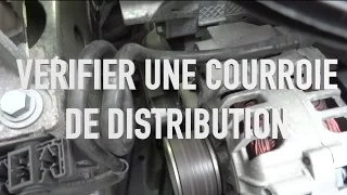 Vérifier la courroie de distribution d'une voiture