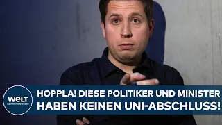 POLITIKER & MINISTER OHNE UNIABSCHLUSS: "Es ist wichtig, dass man eine gewisse Erfahrung mitbringt!"