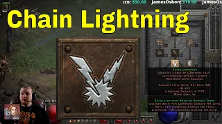 D2R Skills & Abilities - Chain Lightning (Sorceress Lightning Spells)