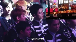 EXO Reaction to SNSD Stage (Cute Fanboys!) in HK