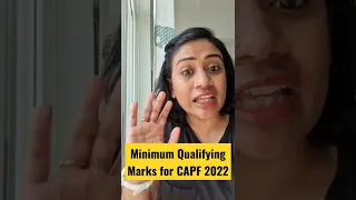 Minimum Qualifying marks - CAPF 2022 | CAPF AC | Divya ma'am | Shaurya Defence Academy