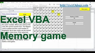 Memory game in Excel VBA