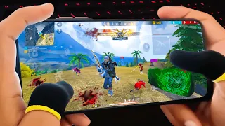 THIS ONE IS THE SECRET🤣IPHONE XR⚡️POCO F3📲 SETTINGS ⚙️ HUD + SENSI + DPI [FREE FIRE HIGHLIGHTS]😍