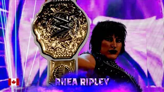 Trish Stratus vs Rhea Ripley-- WWE women heavyweight championship