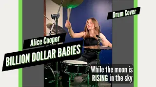 Alice Cooper - Billion Dollar Babies (Drum Cover / Drummer Cam) by Teen Drummer Lauren Young #Shorts