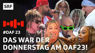 Openair Frauenfeld: Konzert-Impressions DONNERSTAG | #OAF23 | Festivalsommer 2023 | SRF Bounce