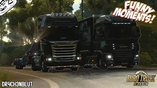 Euro Truck Simulator 2 Multiplayer Funny Moments, Idiots on the Road and Crash Compilation #20