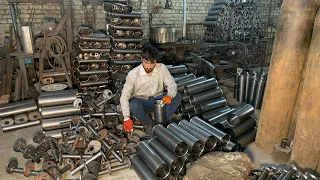 amazing technique manufacture auto rickshaw silencer in a factory