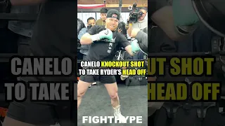 CANELO SCARY NEW KNOCKOUT COMBO TO TAKE HEADS OFF; DRILLS KO SHOT FOR JOHN RYDER CLASH