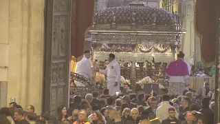 Santa Messa con il Vescovo di Cefalù e inizio del "giro interno" della Festa di S.Agata