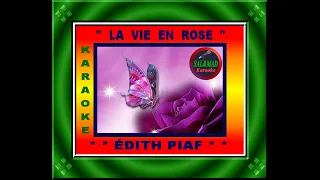 LA VIE EN ROSE - KARAOKE (VERSION HOMME) - ÉDITH PIAF