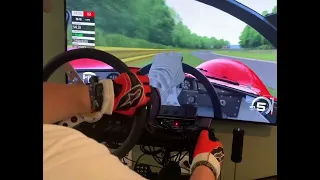 Ferrari 330 P4 on old Monza circuit-Assetto Corsa