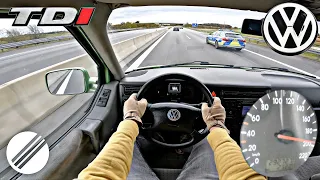 VW T4 2.5 TDI 151HP *MULTIVAN* TOP SPEED DRIVE ON GERMAN AUTOBAHN 🏎