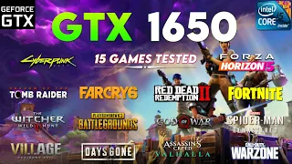 GTX 1650 Test In 15 Games In 2022 | Popular & Latest Games Tested