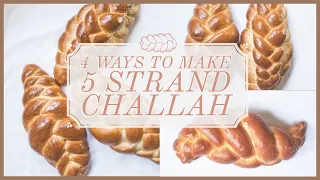 4 Easy Ways to Braid 5 Strand Challah | How to Make 5 Strand Challah