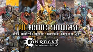 Our Conquest Studio Armies on Display! Talking lore and Looking at Minis.