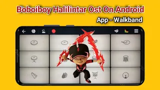 Boboiboy Halilintar Ost Theme Song On Mobile Piano | Its SH Music