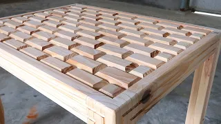 Ingenious And Creative Woodworking Project // Perfect Dining Table With Unique Design // Woodworking