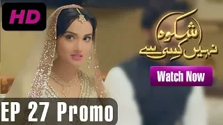 Shikwa Nahin Kissi Se - Episode 27 Promo | A Plus ᴴᴰ | Shahroz Sabzwari, Sidra Batool, Sonia Mishal