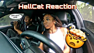 YOUTUBER REACTS TO MY HELLCAT * ALMOST PASSES OUT 😧?! *