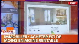 L'achat d'un bien immobilier plus long à rentabiliser