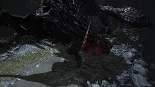 Dark Souls III - Midir on the bridge