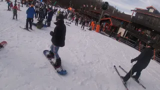 Appalachian ski mountain beginner slope