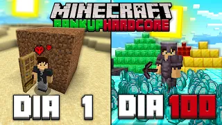 SOBREVIVI 100 DIAS FICANDO RICO NO MINECRAFT RANKUP HARDCORE - O FILME