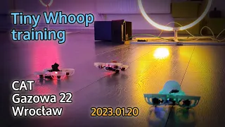 Tiny Whoop training (2023.01.20 - CAT, Gazowa 22/7, Wrocław)