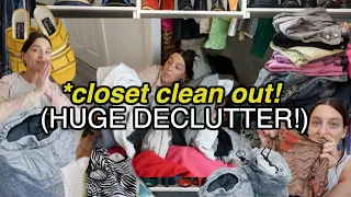 MASSIVE CLOSET DECLUTTER (huge clean out) + getting rid of SO MUCH!