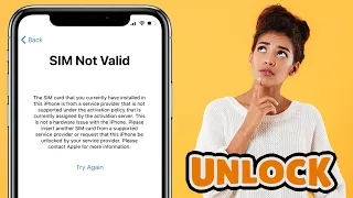 iPhone Sim Not Valid ✅ How to Unlock iPhone from Carrier Network? iPhone Sim Not Supported FIX!