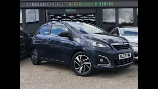 2017 67 PEUGEOT 108 1.2 PURETECH ALLURE 5D 82 BHP ML67FMA