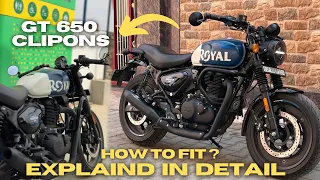 How to fit GT 650 clipons handel bar on Hunter 350 | MOTODOC