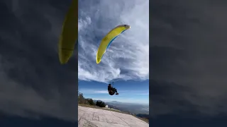 Winter Paragliding in Crestline, CA