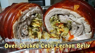 Homemade Oven-Cooked Cebu Lechon Belly (w/ Eng Subtitle) | HungreeCatt Cooks