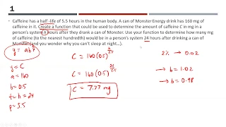 Math 30-1 - Exponential Functions and Logarithms Review