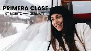 El tren panorámico más lujoso de SUIZA - GLACIER EXPRESS | St Moritz - Zermatt 🚂🏔