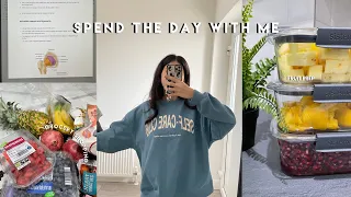 Spend the day with me | productive but chill day at home, living alone, grocery shopping + more |