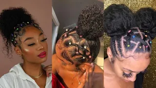 💫 21 EASY RUBBER BAND HAIRSTYLES ON NATURAL HAIR WORTH TRYING🦋: cute rubber band hair styles 2021