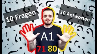 Разговорный немецкий язык, урок 8 (71-80). 10 вопросов - 10 ответов