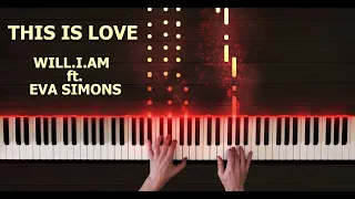 Will.I.Am ft. Eva Simons - This Is Love (Piano Cover)