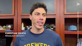 Christian Yelich discusses  his five-hit game in Brewers' huge win over the White Sox