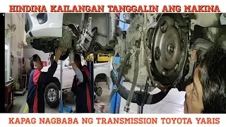 how to remove the transmission without removing the engine? TOYOTA YARIS