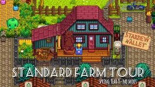 My 1st Stardew Valley Farm Tour - No Mods