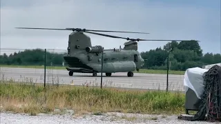 Chinook Helicopter - CH47 - RAF - Runway