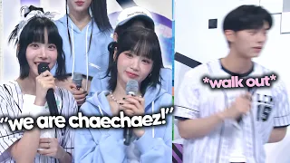 eunchae replaced chaemin as MC with chaewon (ft. chaemin walked out)