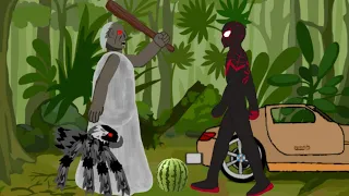 Granny vs Miles Morales - Drawing Cartoons 2 Full HD 1080p #Shorts